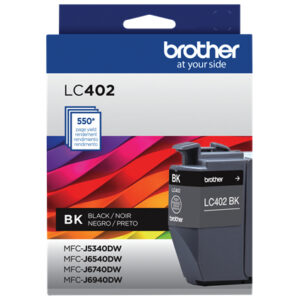 Brother LC402BKS cartucho de tinta 1 pieza(s) Original Rendimiento estándar Negro Brother LC402BKS cartucho de tinta 1 pieza(s) Original Rendimiento estándar Negro