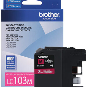 Brother LC103M cartucho de tinta 1 pieza(s) Original Alto rendimiento (XL) Magenta Brother LC103M cartucho de tinta 1 pieza(s) Original Alto rendimiento (XL) Magenta