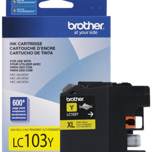 Brother LC103Y cartucho de tinta 1 pieza(s) Original Alto rendimiento (XL) Amarillo Brother LC103Y cartucho de tinta 1 pieza(s) Original Alto rendimiento (XL) Amarillo