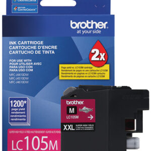 Brother LC105M cartucho de tinta 1 pieza(s) Original Alto rendimiento (XL) Magenta Brother LC105M cartucho de tinta 1 pieza(s) Original Alto rendimiento (XL) Magenta