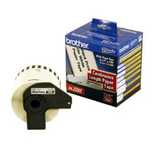 Brother DK2205 Blanco Etiqueta para impresora autoadhesiva