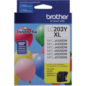 Brother LC-203Y cartucho de tinta 1 pieza(s) Original Alto rendimiento (XL) Amarillo Brother LC-203Y cartucho de tinta 1 pieza(s) Original Alto rendimiento (XL) Amarillo