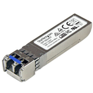 StarTech.com Módulo SFP+ Compatible con Cisco SFP-10G-LR – 10GBASE-LR – Fibra Monomodo 10GbE – SFP+ Ethernet Gigabit de 10Gb – LC 10km – 1310nm – Cisco Firepower, ASR9000, C9300 DDM StarTech.com Módulo SFP+ Compatible con Cisco SFP-10G-LR – 10GBASE-LR – Fibra Monomodo 10GbE – SFP+ Ethernet Gigabit de 10Gb – LC 10km – 1310nm – Cisco Firepower, ASR9000, C9300 DDM