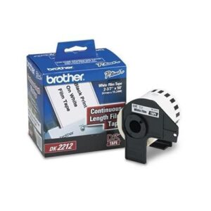 Brother DK2212 Negro, Blanco Etiqueta para impresora autoadhesiva