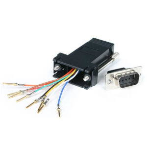 StarTech.com Adaptador Conversor Modular Serie de DB9 a RJ45 – Macho a Hembra