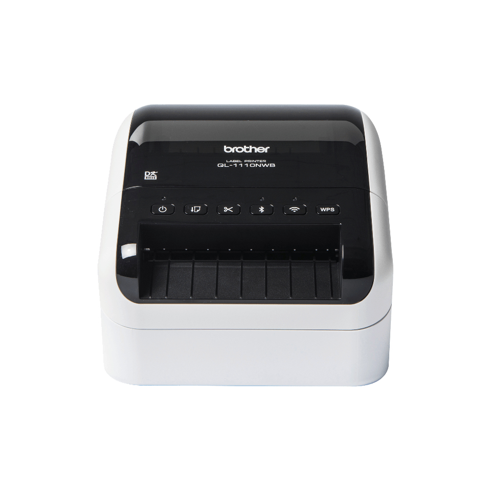 Brother QL-1110NWB impresora de etiquetas Térmica directa 300 x 300 DPI 110 mm/s Inalámbrico y alámbrico Ethernet DK Wifi Bluetooth