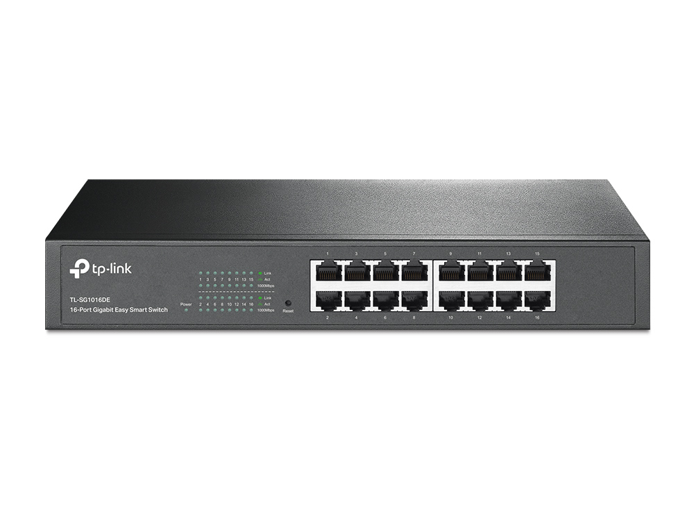 TP-Link TL-SG1016DE switch Gestionado L2 Gigabit Ethernet (10/100/1000) Negro