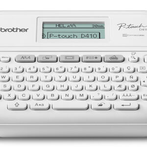 Brother PT-D410 impresora de etiquetas Transferencia térmica 180 x 180 DPI 20 mm/s Alámbrico TZe QWERTY Brother PT-D410 impresora de etiquetas Transferencia térmica 180 x 180 DPI 20 mm/s Alámbrico TZe QWERTY