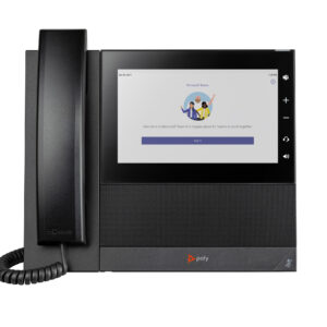 HP Poly Teléfono multimedia empresarial Poly CCX 600 para Microsoft Teams y habilitado para alimentación a través de Ethernet (PoE)